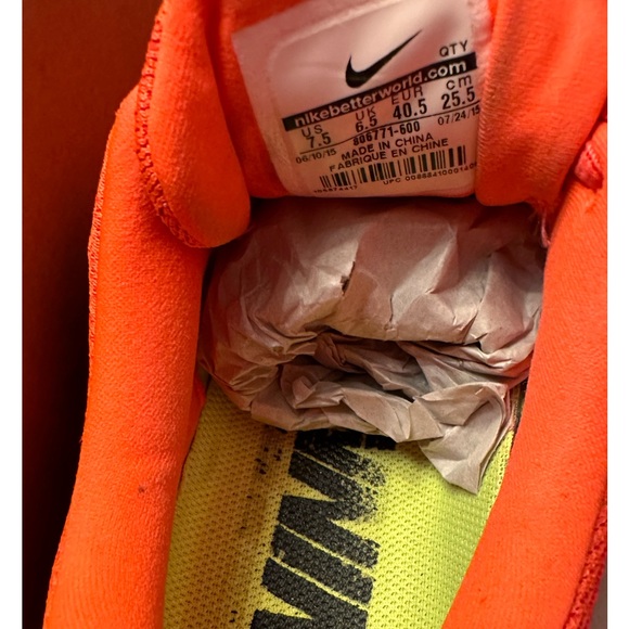 MEN’S NIKE AIR MAX 2016 in a BRIGHT CRIMSON /BLCK-UNVRSTY RD Size 7.5 - Picture 6 of 11